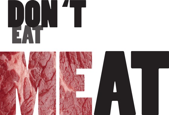 полиграфия: Плакат в поддержку вегетарианства